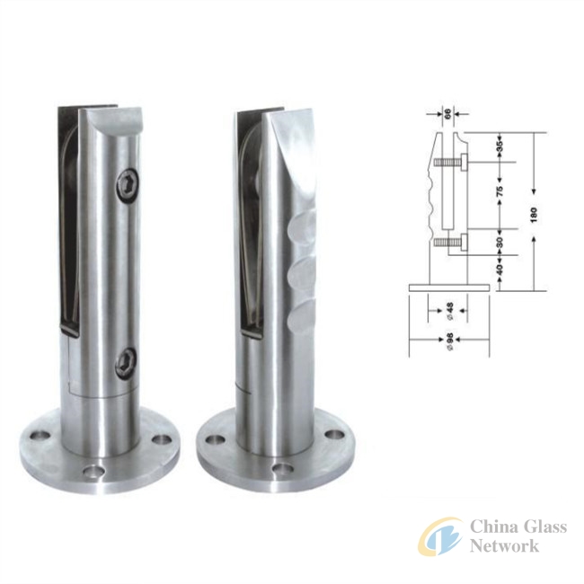 stainless glass balustrade clamp in 304, 201, 2205, etc.