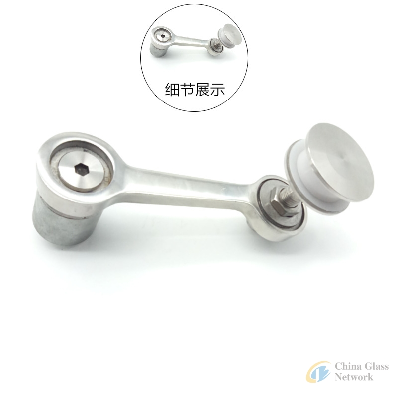 Stainless steel single arm spider clamps for glass curtain walls