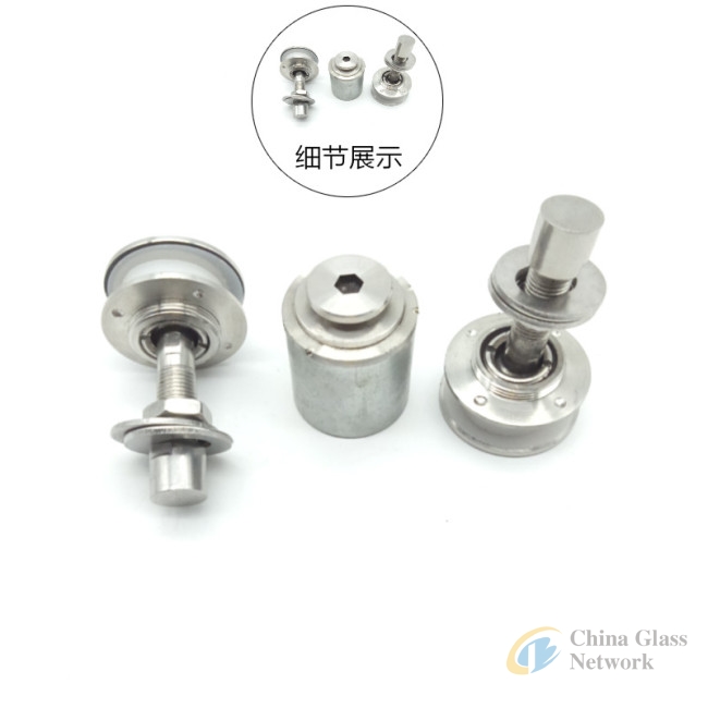 Stainless steel single arm spider clamps for glass curtain walls