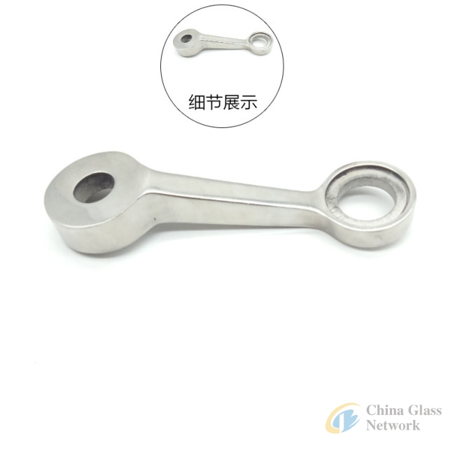 Stainless steel single arm spider clamps for glass curtain walls