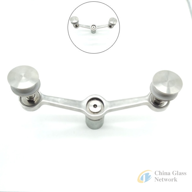 Stainless steel 2 arm spider clamps for glass curtain walls