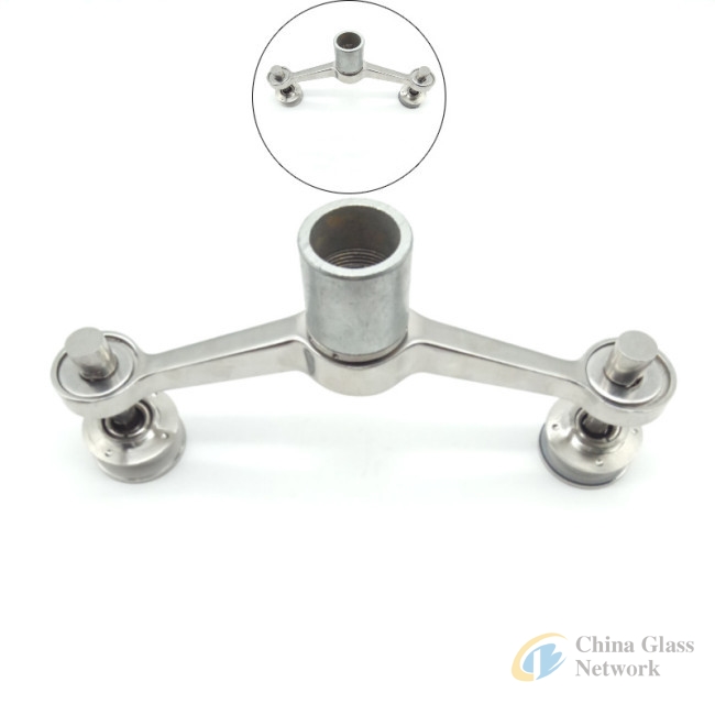 Stainless steel 2 arm spider clamps for glass curtain walls