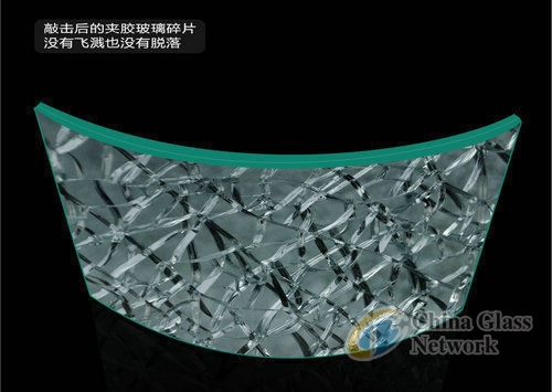 8.76mm 12.76mm 16.76mm curved laminated glass for elevator SYS