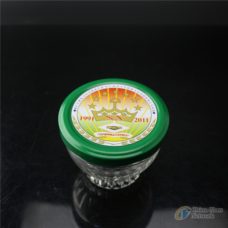 linlang factory sale super flint glass jar caviar with tinplate cap