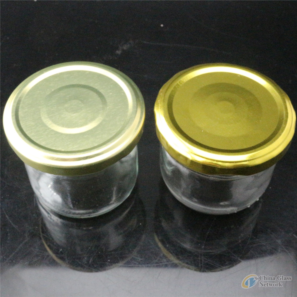 Linlang welcomed glassware products 124ml caviar jar for black caviar