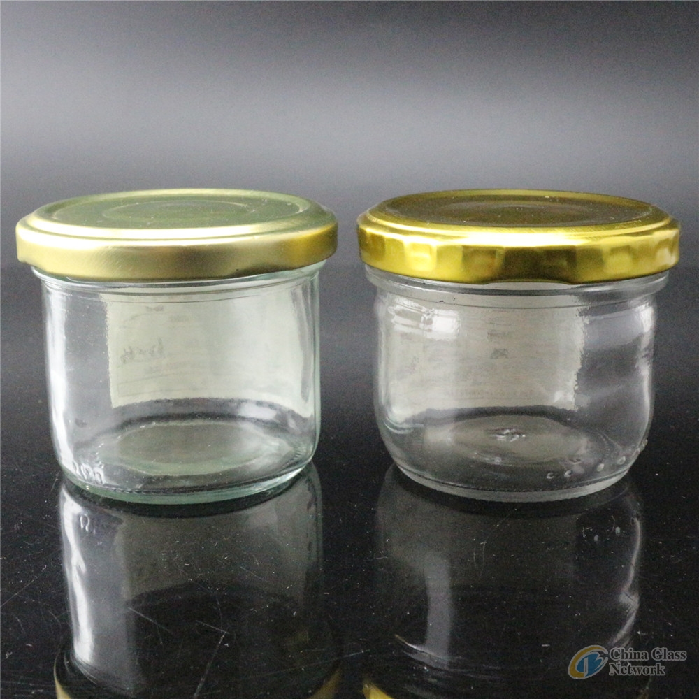 Linlang welcomed glassware products 124ml caviar jar for black caviar