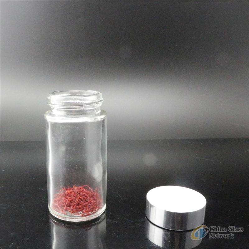 Linlang shanghai factory products glass jar saffron