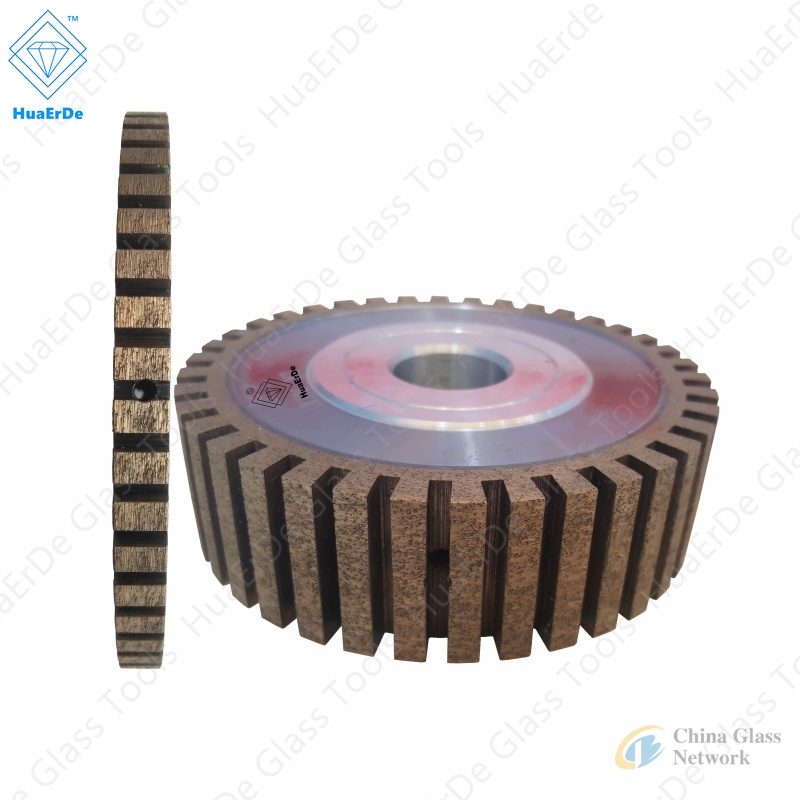 CNC Diamond Glass Grinding Wheel Upgraded Segmented Diamond Flat Edge Wheel(Brass Body) Tool Metalworking