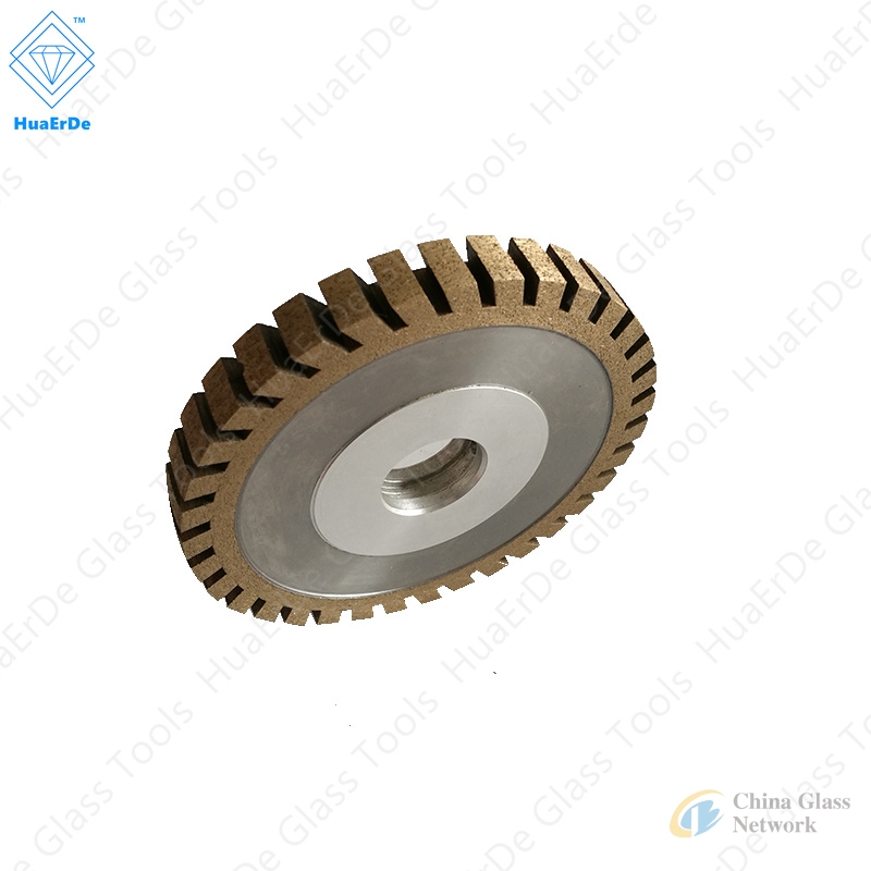 CNC Diamond Glass Grinding Wheel Upgraded Segmented Diamond Flat Edge Wheel(Brass Body) Tool Metalworking