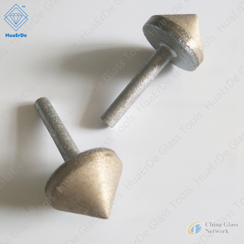 Straight shank Diamond Sintering Chamferer Glass Countersink Bit Core Drill Bit