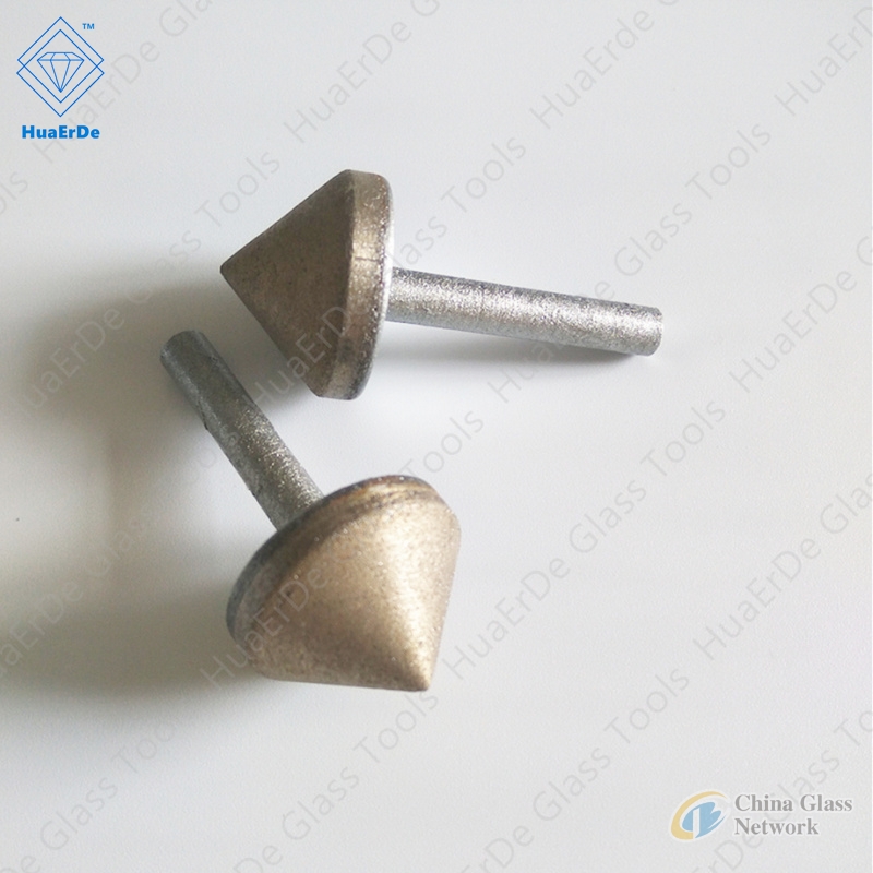 Straight shank Diamond Sintering Chamferer Glass Countersink Bit Core Drill Bit