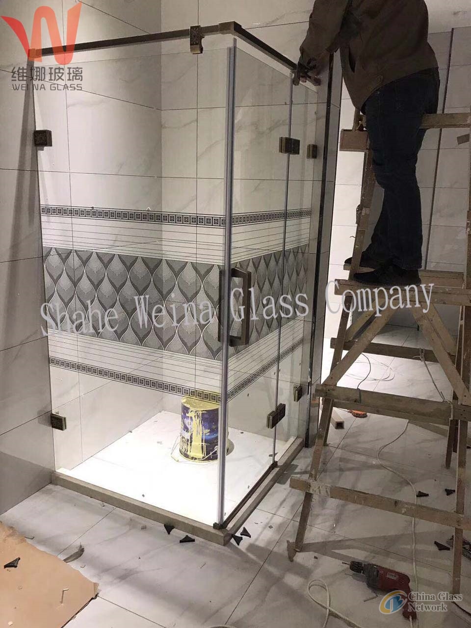 Toughened glass for 8mm shower room