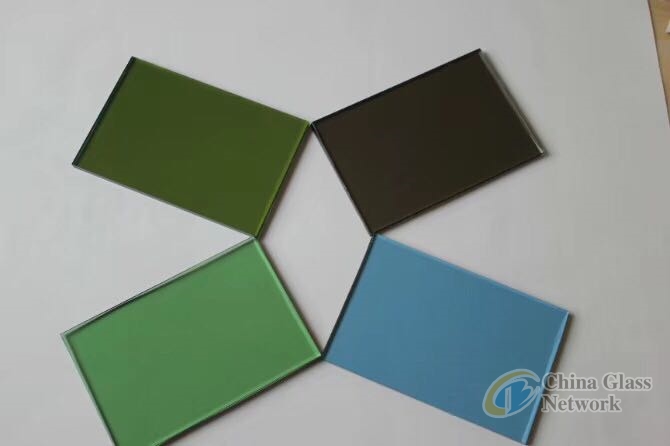 4mm5mm6mm dark green float/reflective building/furniture glass with CE and certifications