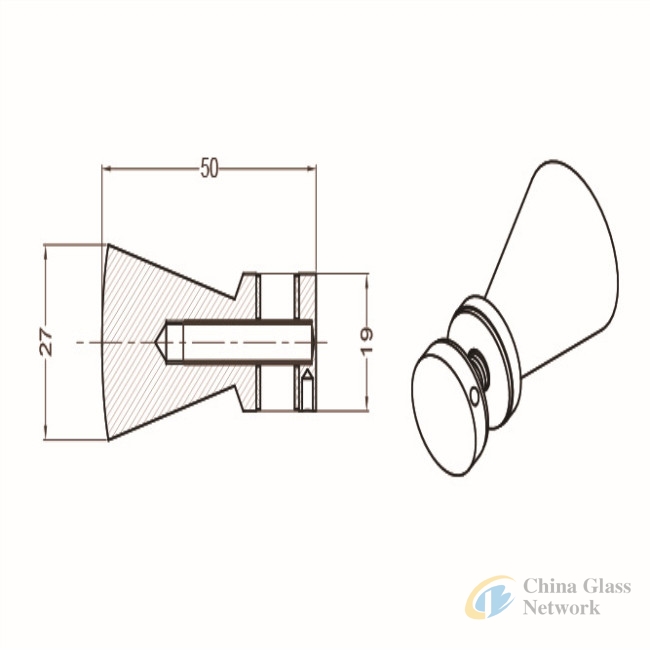 shower enclosure glass door handle 01