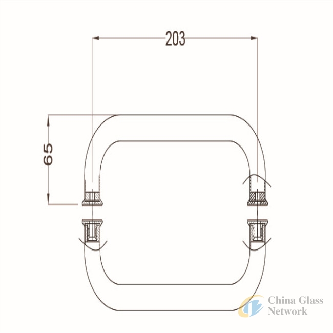 shower enclosure glass door handle 04