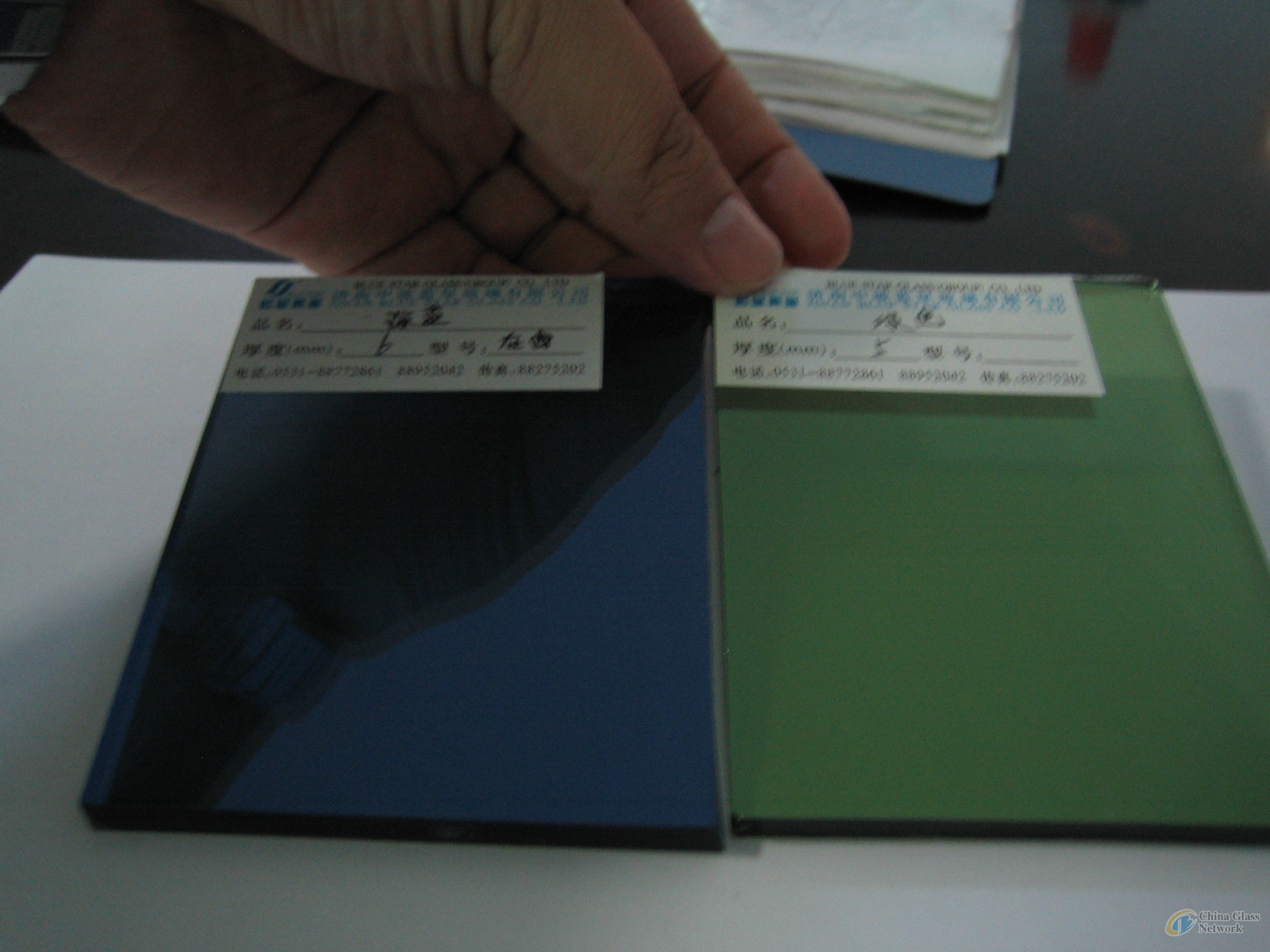 3mm-10mm dark green float glass and dark green reflective  glass