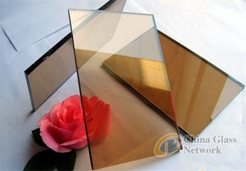 euro bronze/brown tinted/color float building/furniture glass with certification 4mm