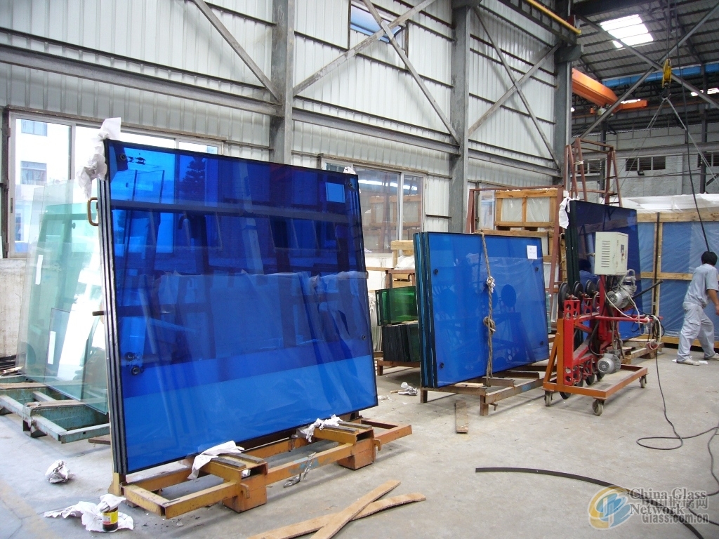 dark blue tinted/color float building/furniture glass with certification 4mm