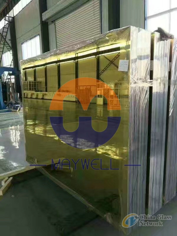 Golden mirror, gold float mirror, yellow tinted mirror, tinted mirror, color mirror