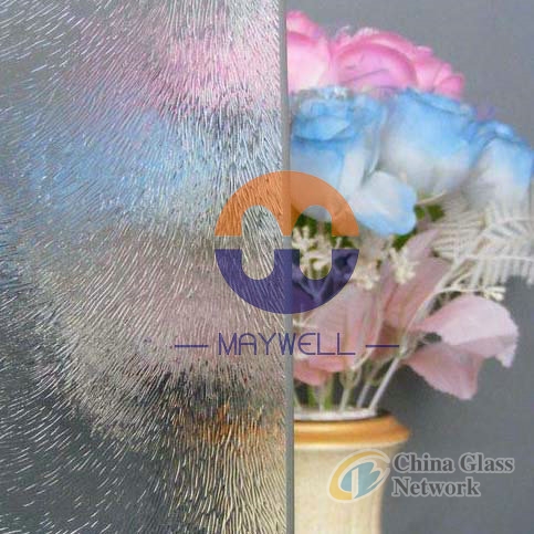 chinchilla pattern glass, chinchilla figured glass,Transparent Rolled Glass, Clear Pattern Glass 