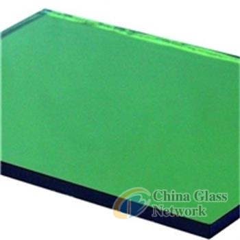 dark green reflective glass