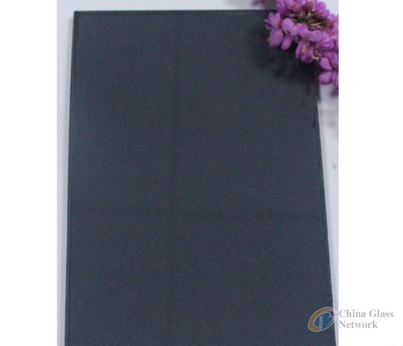 4mm dark grey float/reflective building/furniture glass with high quality