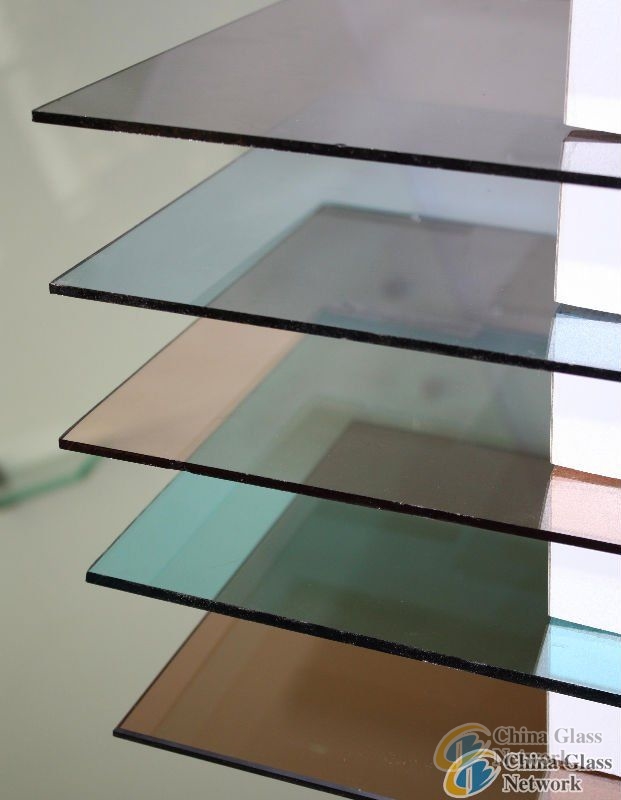 4mm-8mm tinted float/reflective building/furniture glass with high quality and certification ,bronze/green/blue/grey