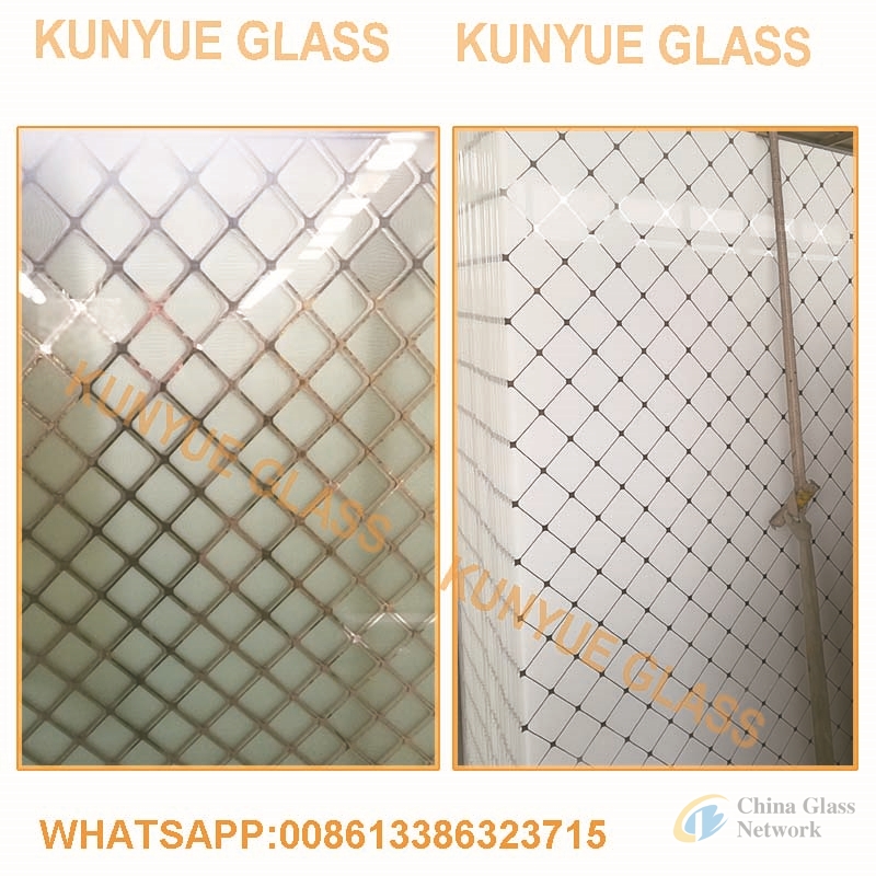 2-8mm Decorative Glass art glass, design glass acid etched glass