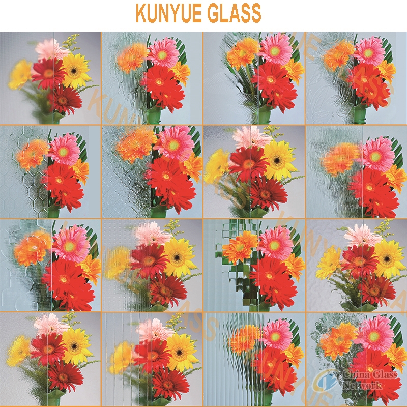 pattern glass docorative glass printing glass