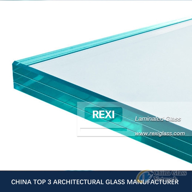 6.38mm-40.28 mm flat/curved Laminated Low Iron Glass, CE, SGCC&AS/NZS certified