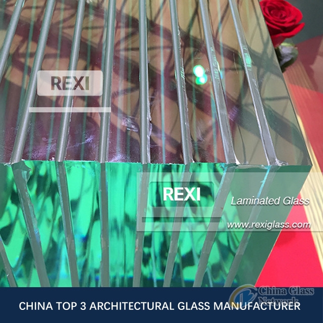 6.38mm-40.28 mm flat/curved Curtain Wall Laminated Glass