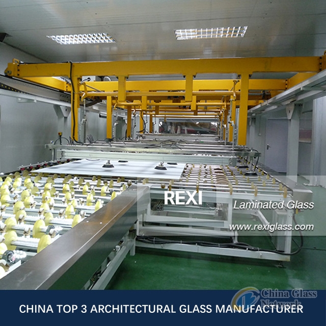 REXI, China Laminating Glass Factory produce 6.38mm-40.28 mm Laminating Glass