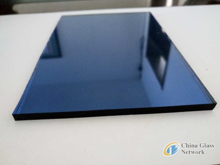 4mm5mm6mm dark blue float/reflective building/furniture glass with high quality