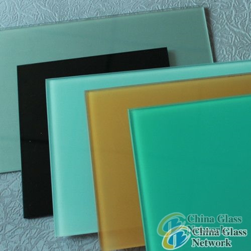 2-12mm silk screen printing ceramic frit color painted tempered glass