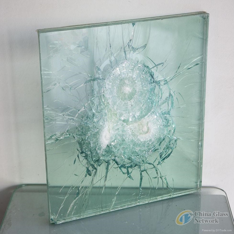 Bulletproof Glass Safety Glass 8mm triple laminated