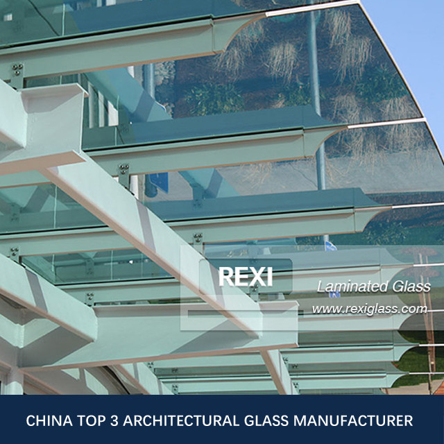 6.38mm-40.28 mm flat/curved Laminated Ultra Clear Glass, CE, SGCC&AS/NZS certified