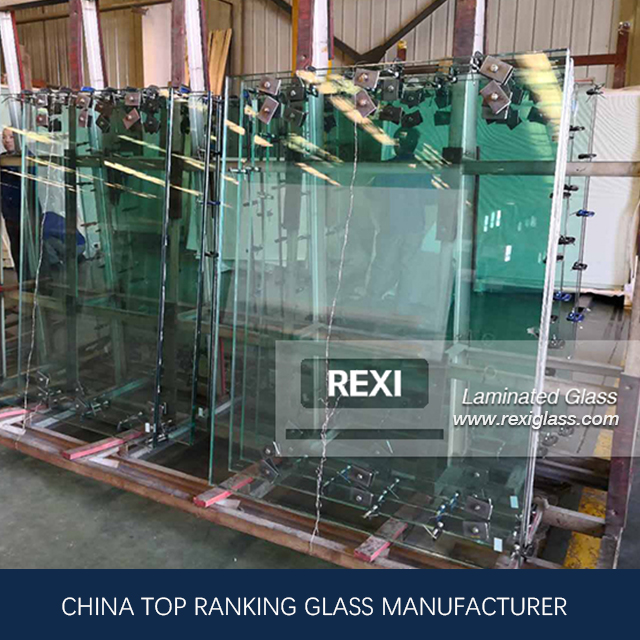 6.38mm-40.28mm Bent Laminated Glass, CE, SGCC&AS/NZS certified