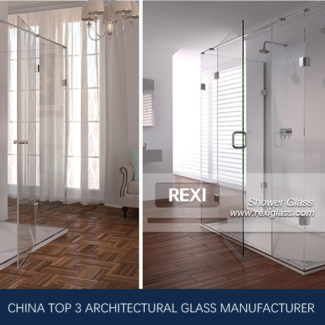 8mm 10mm 12mm Tempered Glass Shower Screen, Toughened Glass, CE, SGCC&AS/NZS certified