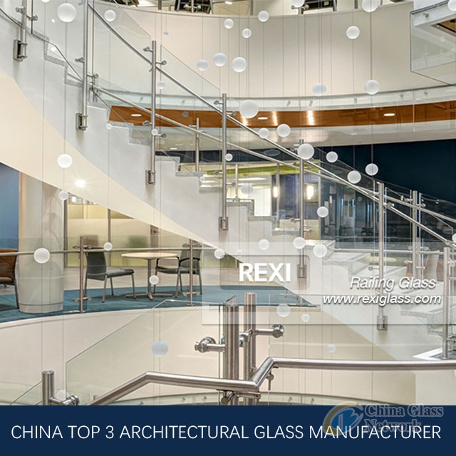 Glass Stair Railing by Tempered Glass, Laminated Glass, CE, SGCC&AS/NZS certified