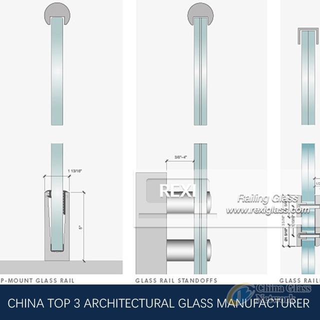 Glass Stair Railing by Tempered Glass, Laminated Glass, CE, SGCC&AS/NZS certified