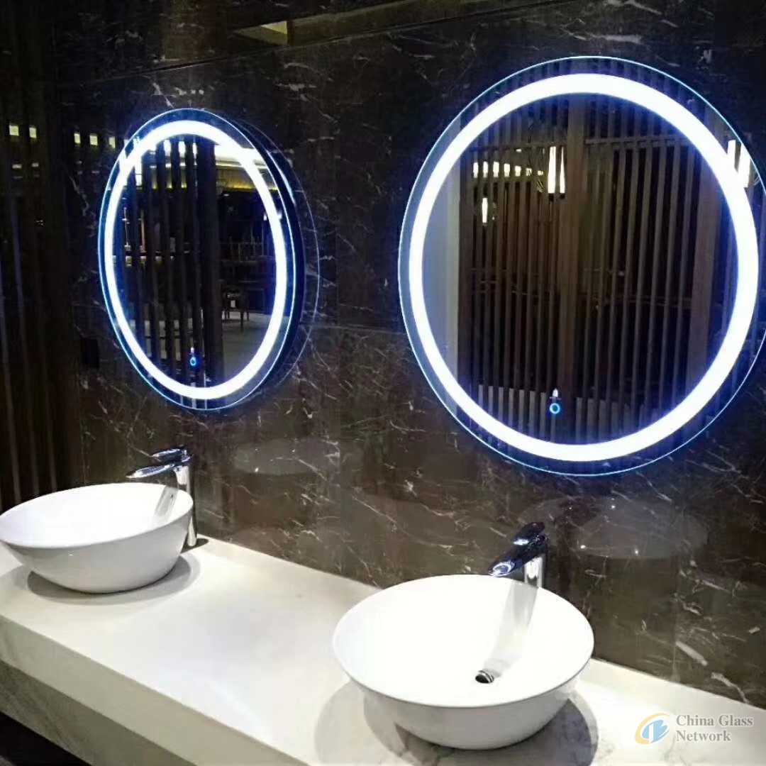 Bathroom mirror with LED Light and frame