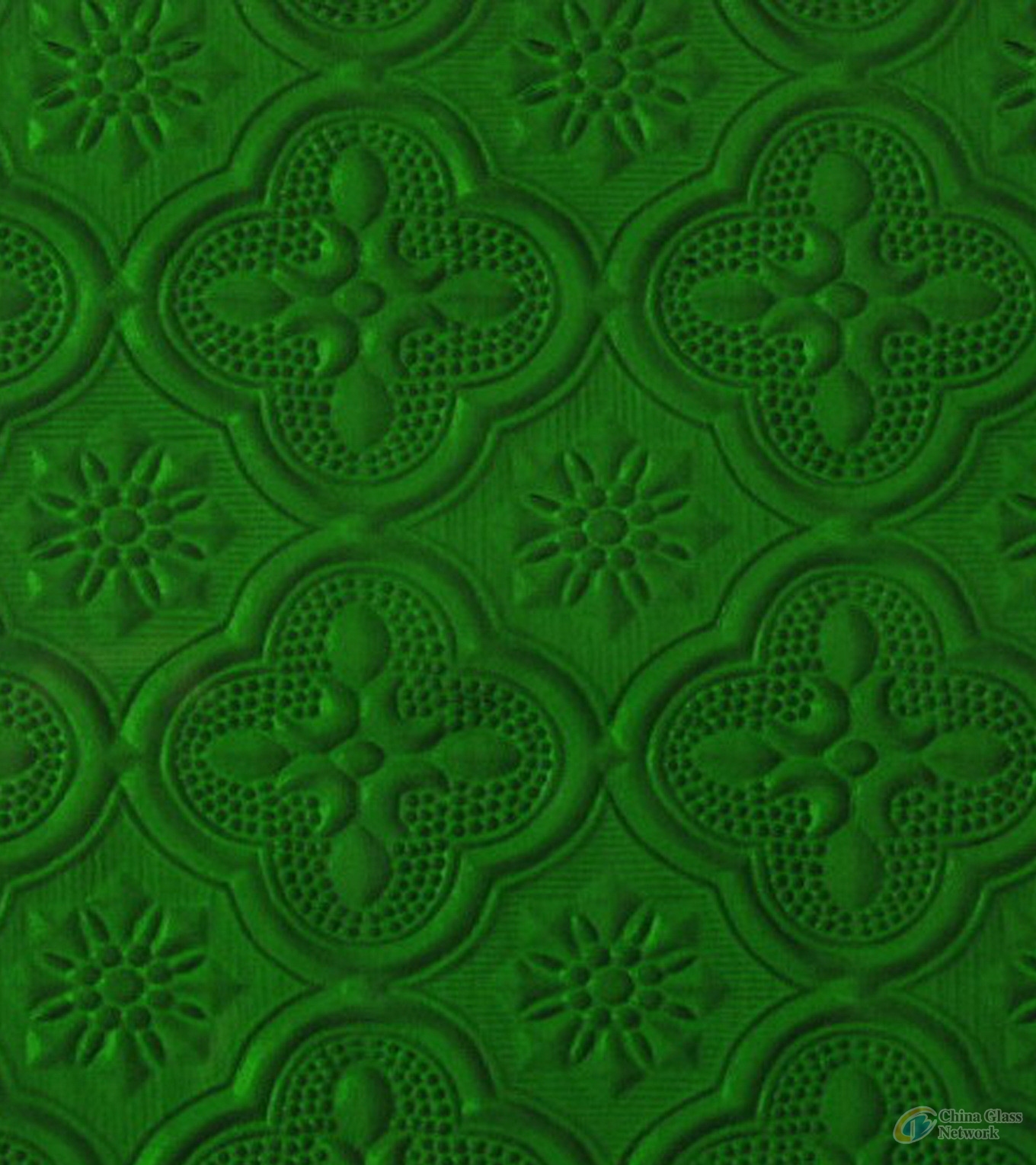 Green Flora glass, Flora figured glass,tinted Rolled Glass