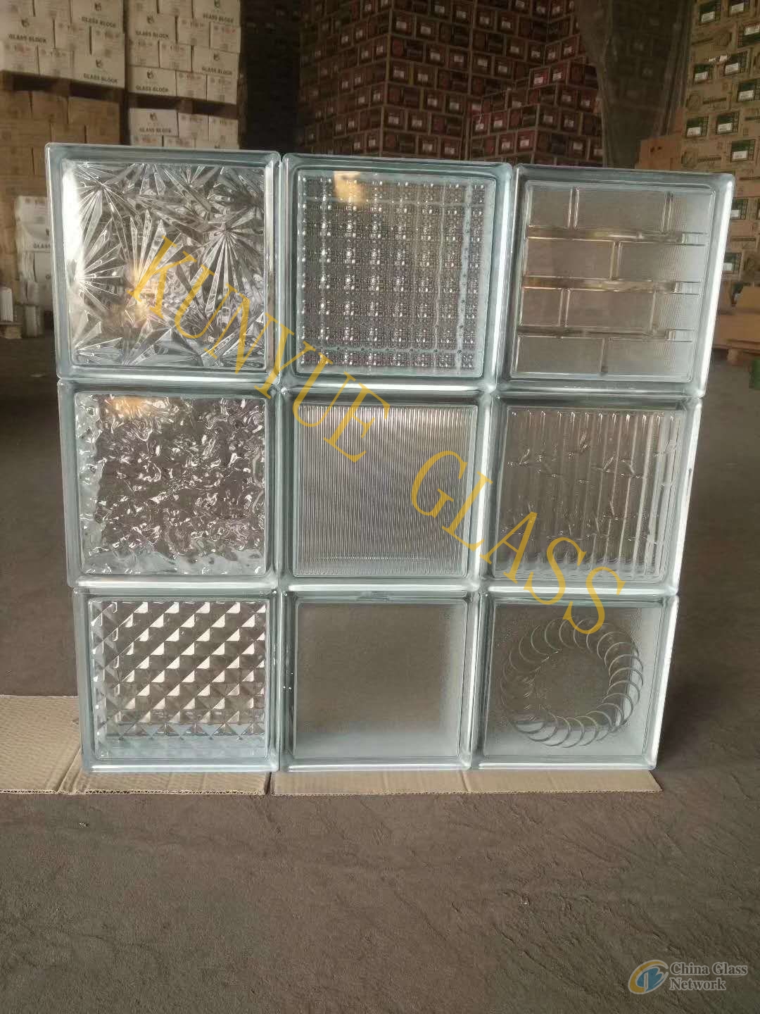 190x190x80mm Clear/Colored Glass Block Glass Brick Manufacturer