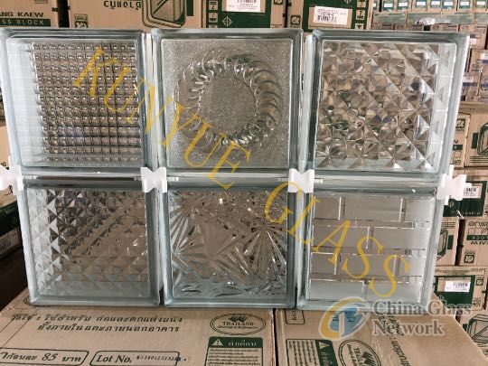 190x190x80mm Clear/Colored Glass Block Glass Brick Manufacturer