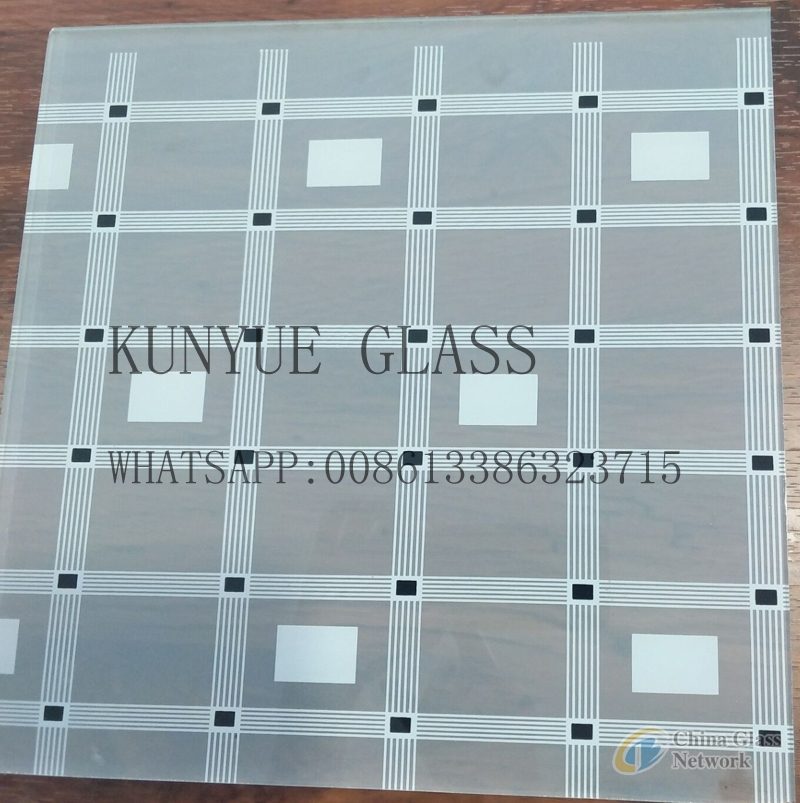 decorative glass acid etched glass frosted glass