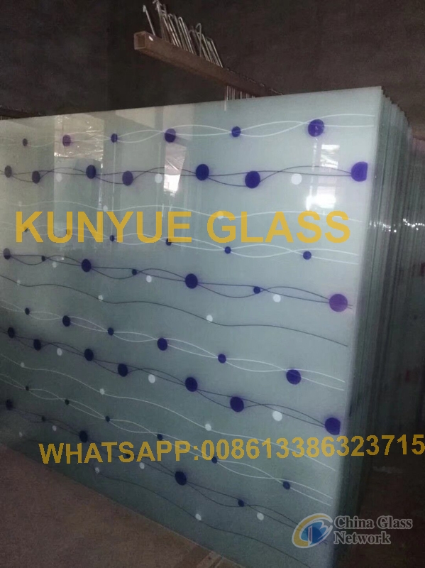 Silk screen print glass