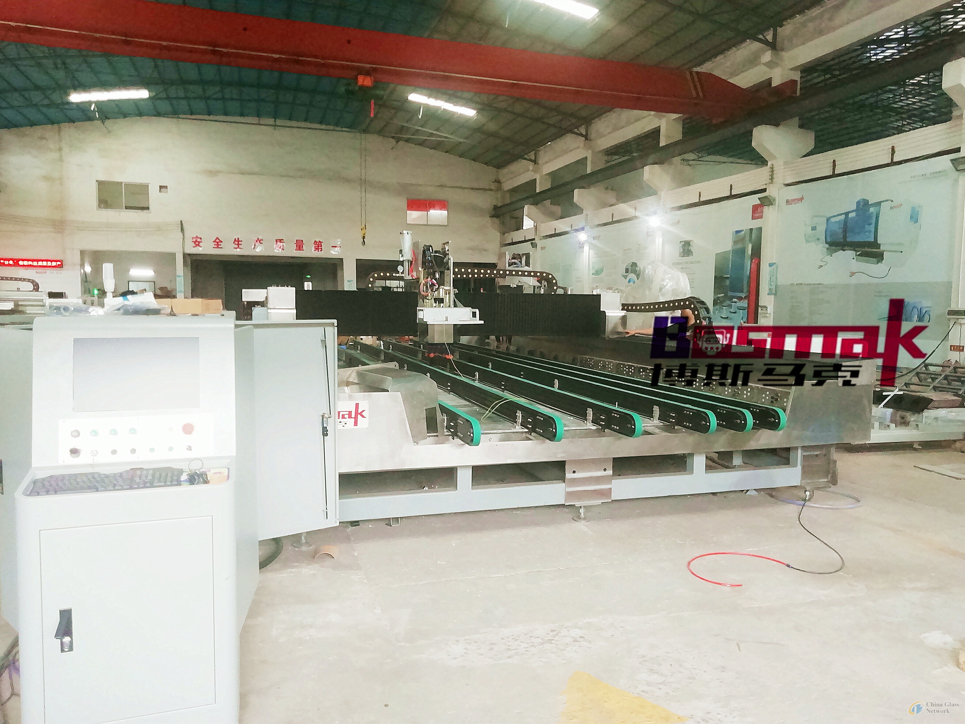 18m glass short edge grinding machine  CNC Glass working center