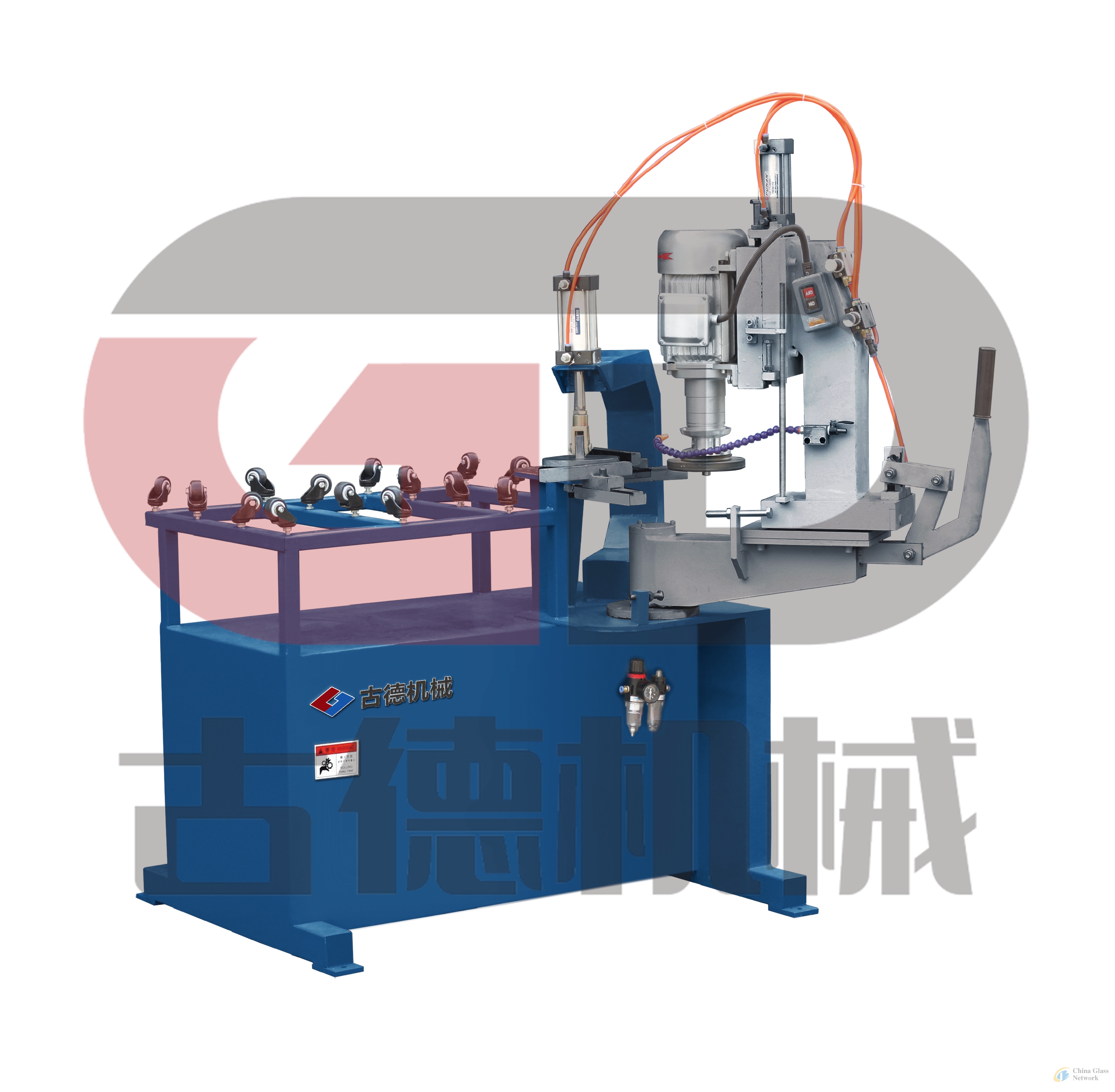 Glass chamfering machine