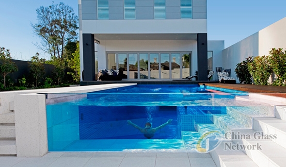 Tempered Laminated Glass Ultra Clear Frameless Swimming Pool