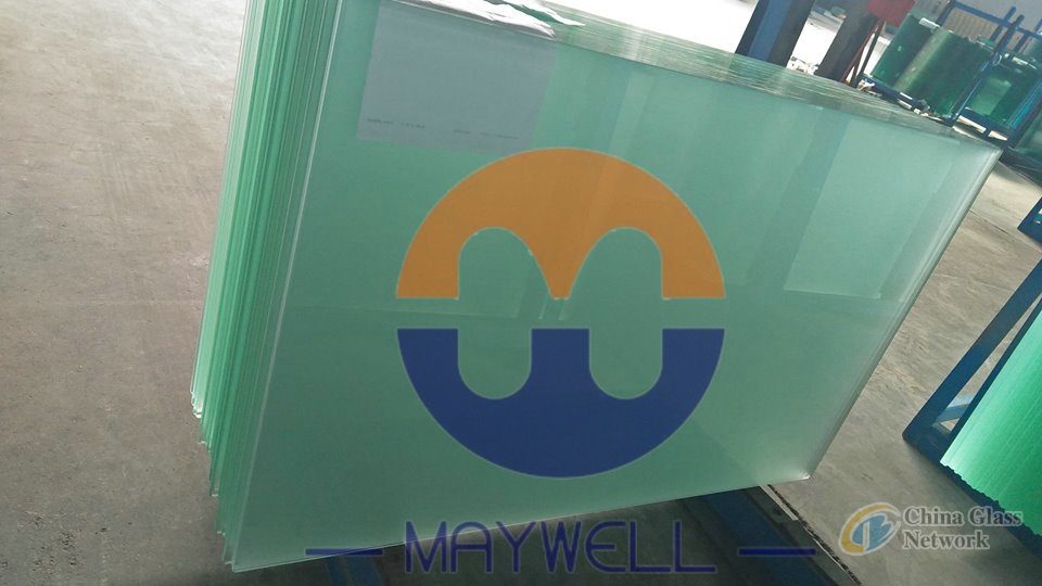 3mm-12mm Acid Etched Glass, frosted glass, fingerprint free opaque white translucent, acid etched glass